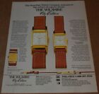 1987 Print Ad Wilshire City Edition His Hers Watches 18K Gold Electroplated