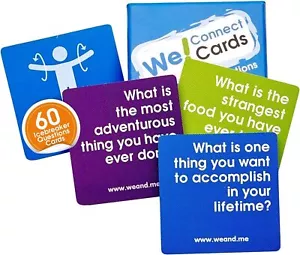 Connect Cards Icebreaker Conversation Starter Game Team Building for Work - Picture 1 of 9