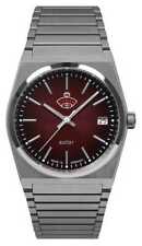 RUHLA Space Control XS Solar (35mm) Dark Red Dial / Stainless Steel 4641M5 Watch