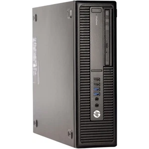 HP PC Desktop Computer Intel i5 SFF 16GB RAM 240GB SSD Windows 10 Pro Wi-Fi - Picture 1 of 4