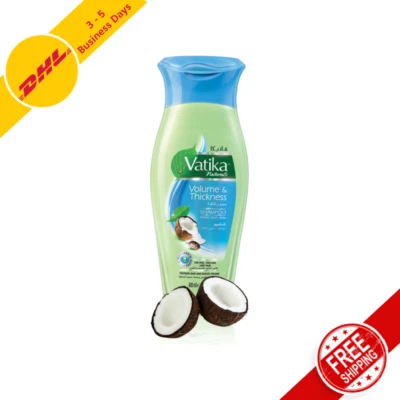 Xampu Vatika Volume and Thickness com coco, rícino e henna - 400ml - Imagem 1 de 4