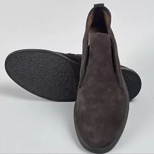 Peter Millar Excursionist Slip-On Chukka Suede Leather Boots Espresso NEW WO BOX - Picture 1 of 11