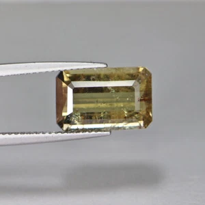 5.70 Cts Natural Tourmaline Octagon Cut Browinsh Yellow Color Loose Gemstones - Picture 1 of 5