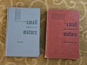 Small Motors  Book Lot of 2 Commutator and Non-commutator McDougal Graham - Picture 1 of 24