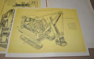 Excavator Crawler Wheel Dragline Album Manual Soviet USSR Rare 101 Poster - Picture 1 of 15