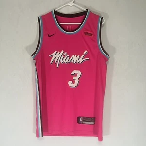 Maglia Nike Miami Heat Dwayne Wade Swingman Sunset Vice City Edition NBA taglia 50 - Foto 1 di 23