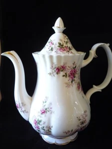 Royal Albert Bone China 'Lavender Rose' KAFFEEKANNE mit Deckel England RAR - Bild 1 von 7