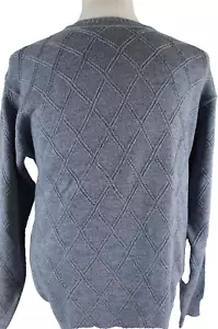Grant Thomas Mens Pullover Sweater Size Large NWT Wool Italy Textured Casual - Picture 1 of 24