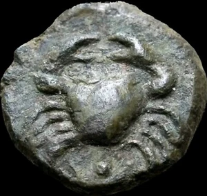 Sicily, Motya Æ 11mm. Circa 400-397 BC. Crab Reverse - Picture 1 of 2