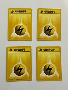 2000 Neo Genesis 109/111 Lightning Energy - Basic Energy (x4) - Pokémon TCG - LP - Picture 1 of 2