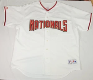 Washington Nationals CHRISTIAN GUZMAN #15 Mens 2XL Majestic MLB Jersey White - Picture 1 of 9