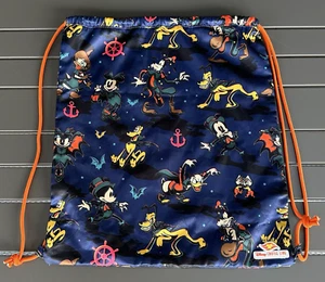 2023 Disney Cruise Line Halloween Spooky Time Blue Character Drawstring Bag Used - Picture 1 of 10