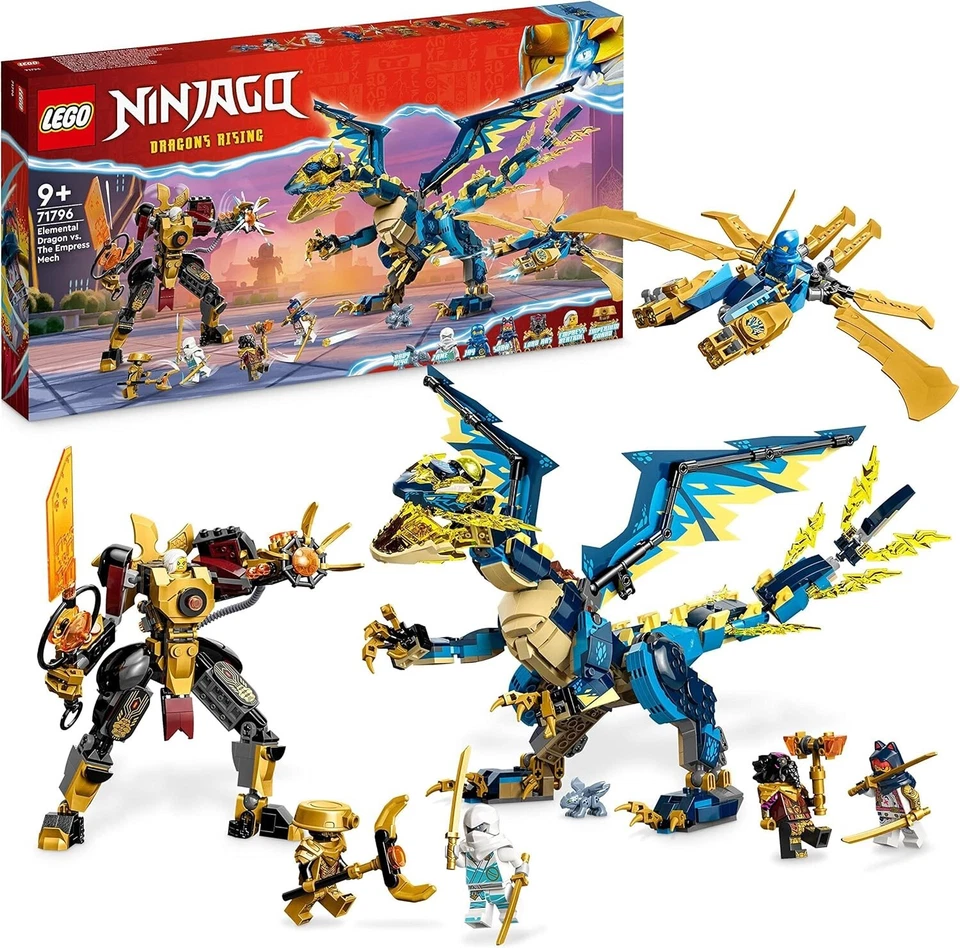 LEGO Ninjago Le Dragon Élémentaire Contre Le Robot de l’Impératrice 71796 NEUF