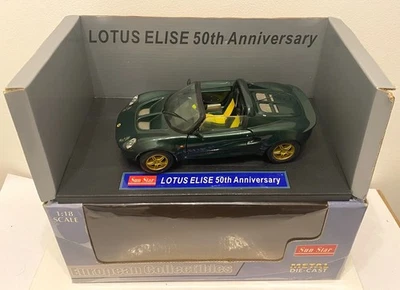 1/18 Sun Star Lotus Elise 50th Anniversary British Racing Green Mint in Box - Image 1 of 4