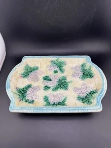 Antiche pentole scozzesi Preston? Vassoio Pane Rettangolare Maiolica Lilla Leggi** - Foto 1 di 14