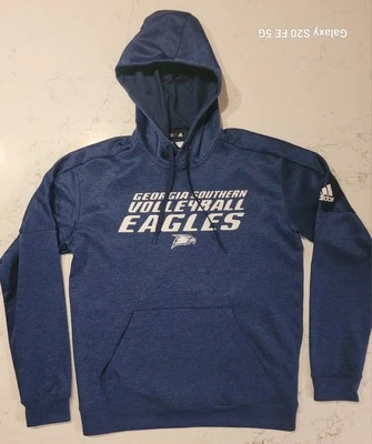 Moletom com capuz Georgia Southern voleibol tamanho médio Team Issued Eagles excelente - Imagem 1 de 4