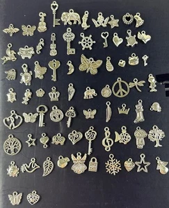 Lote de 72 Colgantes Vintage Plata Moda - Estilos y Diseños Surtidos - Imagen 1 de 1