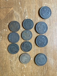 11 fichas comerciales antiguas de Canadá: 1837, 1850, 1854 fichas de un centavo, - Imagen 1 de 3