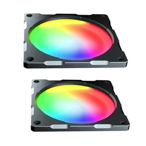 120mm/140mm Arc-en-ciel LED Effet Cas Ventilateur pour PC Refroidissement, Étuis Ordinateur, - Photo 1/12