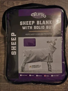 Weaver Sheep Blanket with Solid Butt, Large (130-170lbs) Purple - Picture 1 of 4