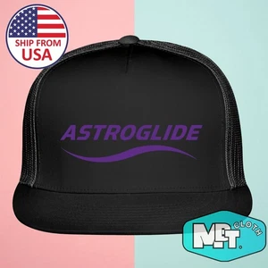 Astroglide Personal Lubricant Black Trucker Hat Cap Adult Size - Picture 1 of 3