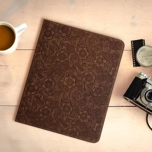 iPad Pro 11" (M5) Case - 6th Gen - 2025 - With Pencil Holder - Genuine Leather - Picture 1 of 16