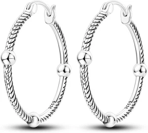 Hapour 925 Sterling Silver Hoop Earrings for Women Dangle Small... - Picture 1 of 141