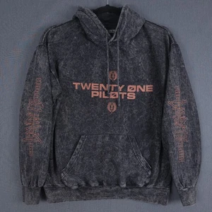 Twenty One Pilots The Bandito Tour Hoodie Mens Large Acid Wash Gray Pullover - Picture 1 of 8