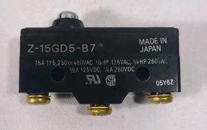 Omron Z-15GD-B7 Snap Switch 15A - Picture 1 of 4