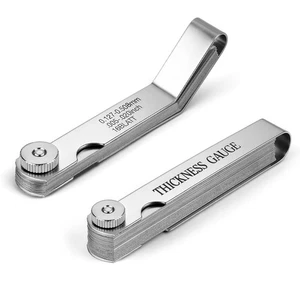 Juego de manómetros Feeler 2 piezas acero inoxidable 32 rectas 16 cuchillas desplazadas SAE métricas - Imagen 1 de 7