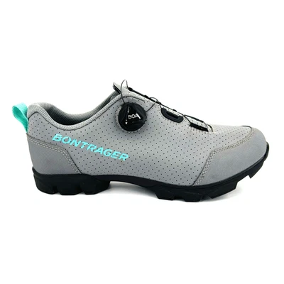 Mens 8 41 Bontrager Evoke Boa-Coiler Mountain Bike Cycling Shoes Grey Black Blue - Image 1 of 4