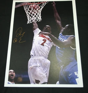 Foto firmada 11 x 17 de baloncesto de los Cardenales de Louisville Russ Smith - Imagen 1 de 1