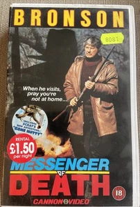 MESSENGER OF DEATH Ex Rental VHS Video Big Box 1988 / 89 CANNON VIDEO Bronson 18 - Picture 1 of 21
