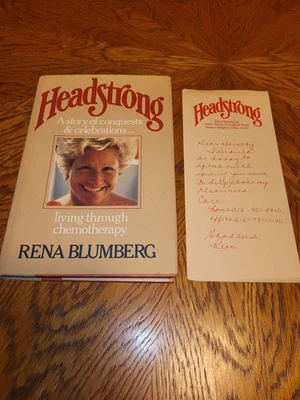 Signed! Headstrong Rena Blumberg 1982 First Edition, personalized! - Image 1 of 4