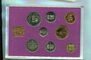 1970 GREAT BRITAIN UK 7 COIN PROOF ORGINAL GOVERNMENT SET 5454T - Picture 1 of 1