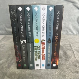 Agatha Christie Introducing Poirot 7 Book Set – Orient Express, Nile, Ackroyd - Picture 1 of 6