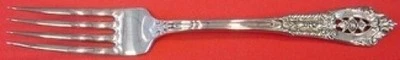 Rose Point by Wallace Sterling Silver Regular Fork 7" Flatware - Image 1 of 2