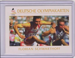 DEUTSCHE OLYMPIAKARTEN 1996 ~ FLORIAN SCHWARTHOFF OLYMPIC CARD 83 ~ 100M HÜRDEN - Bild 1 von 1