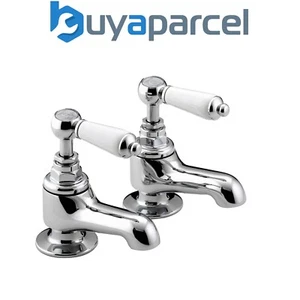 Bristan RS2 3/4 C Renaissance 2 Bath Taps Chrome Bath Pillar Taps Pair 3/4" Tap - Picture 1 of 1