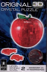 3D Crystal Puzzle - Apfel (rot): 43 Teile - Alter 12+ - Bild 1 von 6