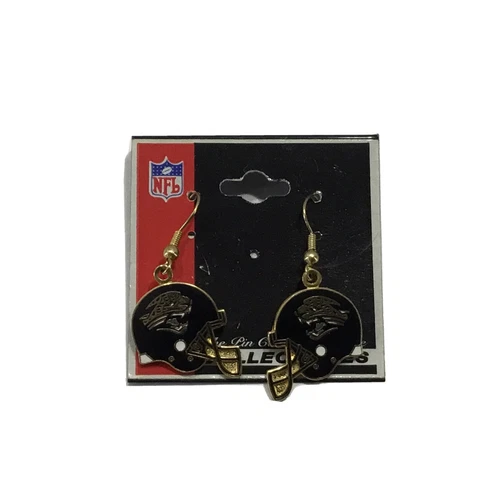 Jacksonville Jaguars Helmet Peter David Dangle Earrings Licensed NFL Cover