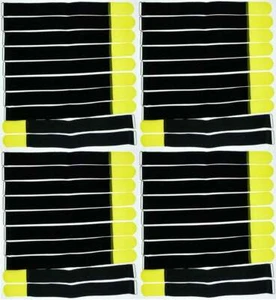 40 Kabelbinder Klettverschluss 50 cm x 50 mm gelb Klettband Klettkabelbinder Öse - Bild 1 von 9
