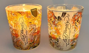 Ed Hardy Christian Audigier Soporte Votivo Shot Glass Coleccionable Lote de 2 - Imagen 1 de 12
