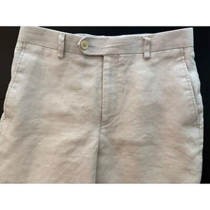 Ralph Lauren Boys Linen Pants Size 12R Beige Youth Special Occasion Trousers - Picture 1 of 10
