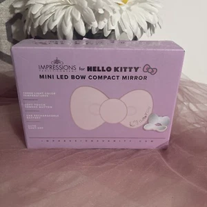 Impressions Vanity Hello Kitty LED Bow Compact Mirror Pink - Picture 1 of 5