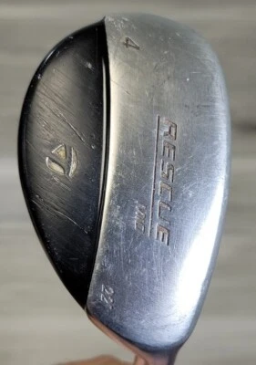 Club de golf TaylorMade Rescue Mid híbrido #4 para hombre 40" 22° diestro grafito flexible S Foto 1 de 4