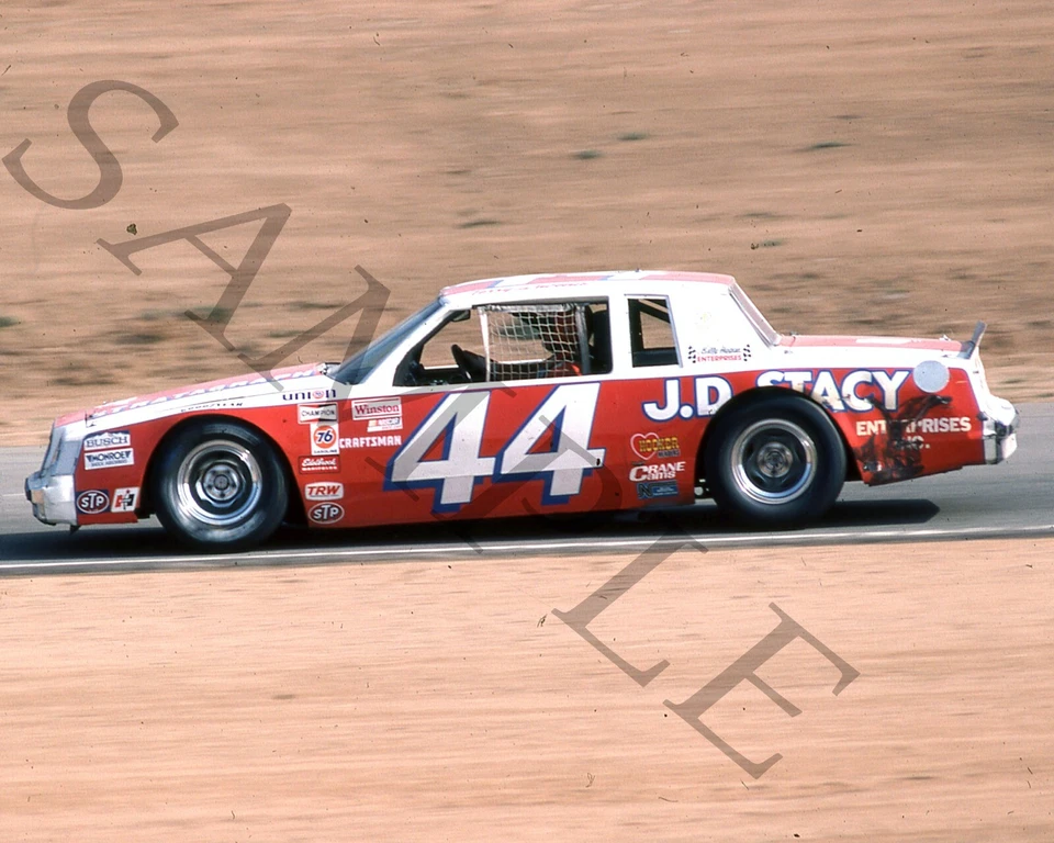 Terry Labonte 1981 #44 J.D. FOTO BRILLANTE STACY ON TRACK AT RIVERSIDE 8X10 #w7 Foto 1 de 1