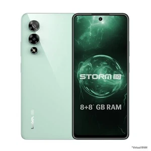 Lava Storm 5G Factory Unlocked Dual SIM-Clean Android-8GB RAM 128GB ROM-GREEN - Picture 1 of 5