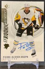 PIERRE-OLIVER JOSEPH 2020-21 SP Hockey Rookie Authentics Autograph Card No. 107