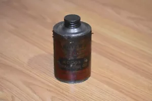 Barattolo latta olio macchina motore Boyers vintage mezza pinta vuoto - Foto 1 di 10